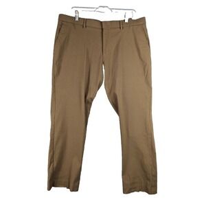 Tommy Hilfiger Pants Men's Sz 38Wx30L Brown Stretch Twill THFLEX Tailored Chino